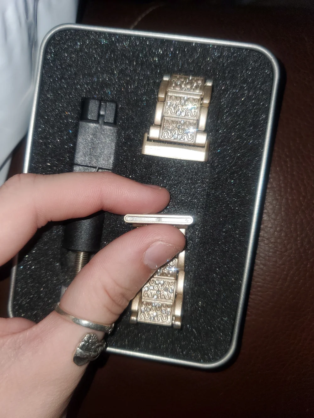 Metal Watch Band in Silver